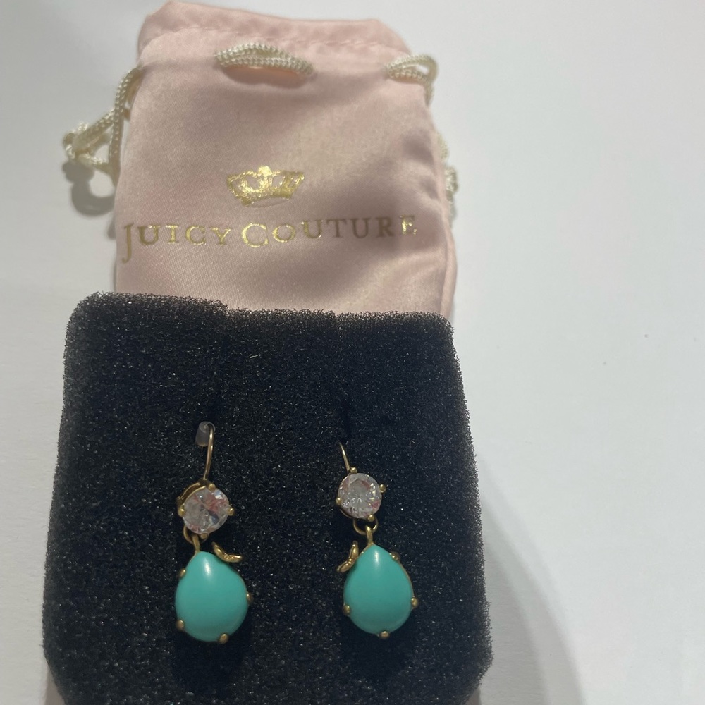 Juicy Couture Turquoise and gold/clear color. New